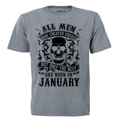 The Best Are Born in January - Adults - T-Shirt - BuyAbility South Africa