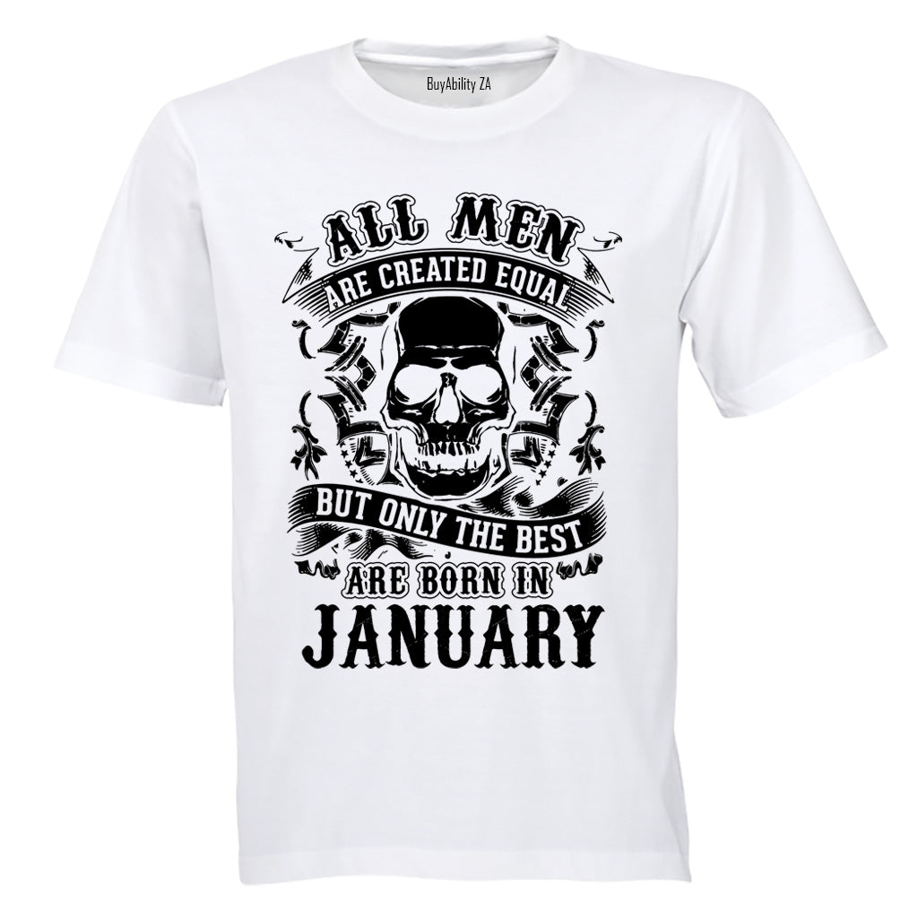 The Best Are Born in January - Adults - T-Shirt - BuyAbility South Africa
