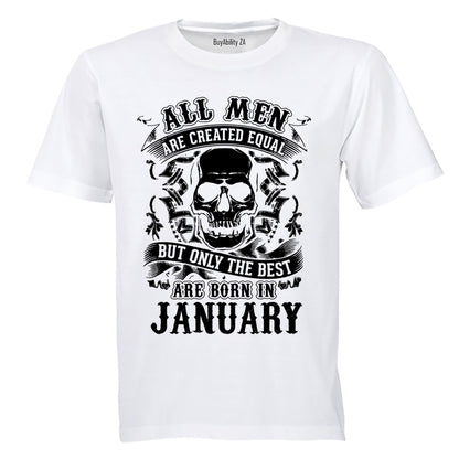 The Best Are Born in January - Adults - T-Shirt - BuyAbility South Africa