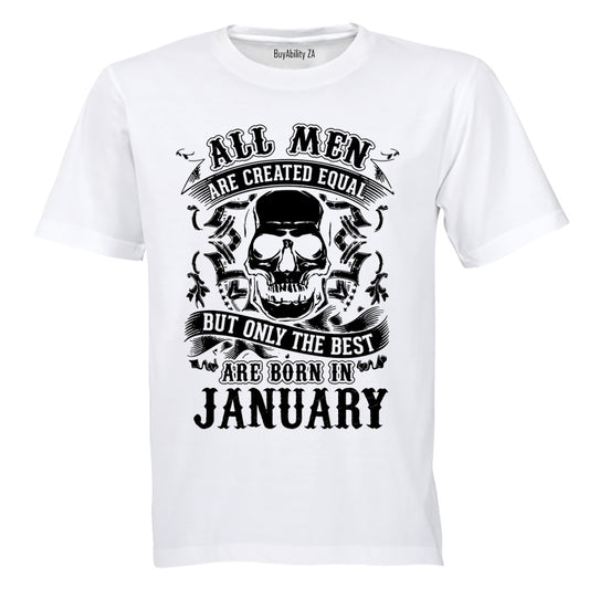 The Best Are Born in January - Adults - T-Shirt - BuyAbility South Africa