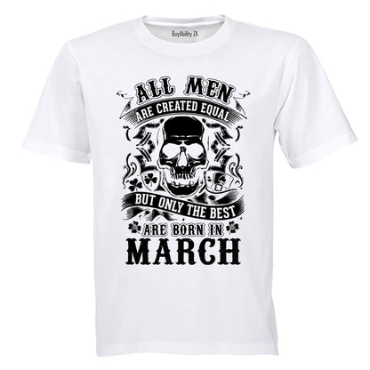 The Best Are Born in March - Adults - T-Shirt - BuyAbility South Africa