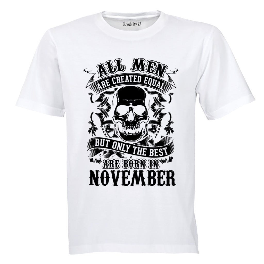 The Best Are Born in November - Adults - T-Shirt - BuyAbility South Africa