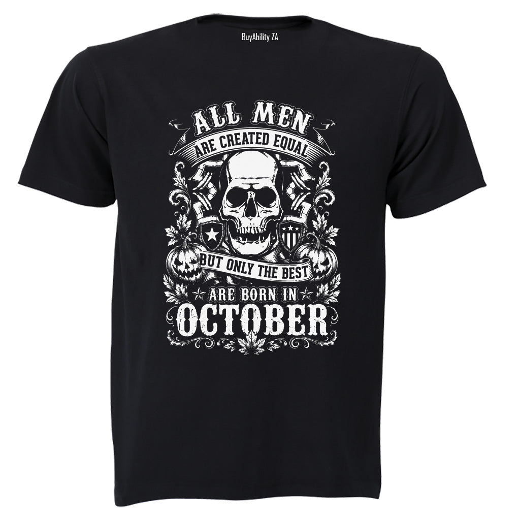 The Best Are Born in October - Adults - T-Shirt - BuyAbility South Africa