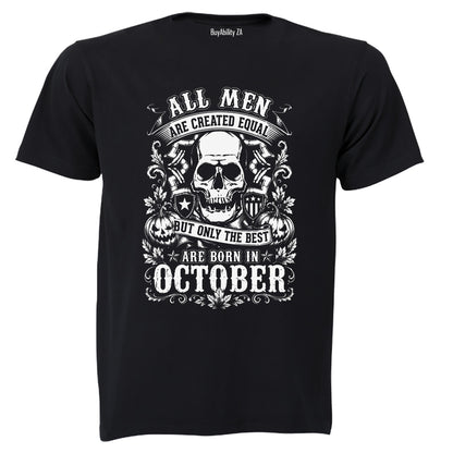The Best Are Born in October - Adults - T-Shirt - BuyAbility South Africa
