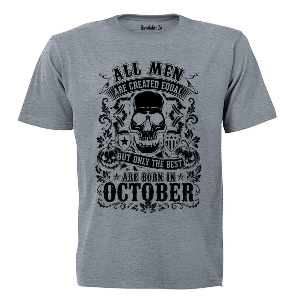 The Best Are Born in October - Adults - T-Shirt - BuyAbility South Africa