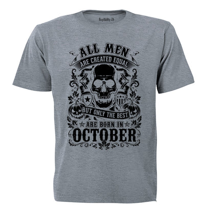 The Best Are Born in October - Adults - T-Shirt - BuyAbility South Africa