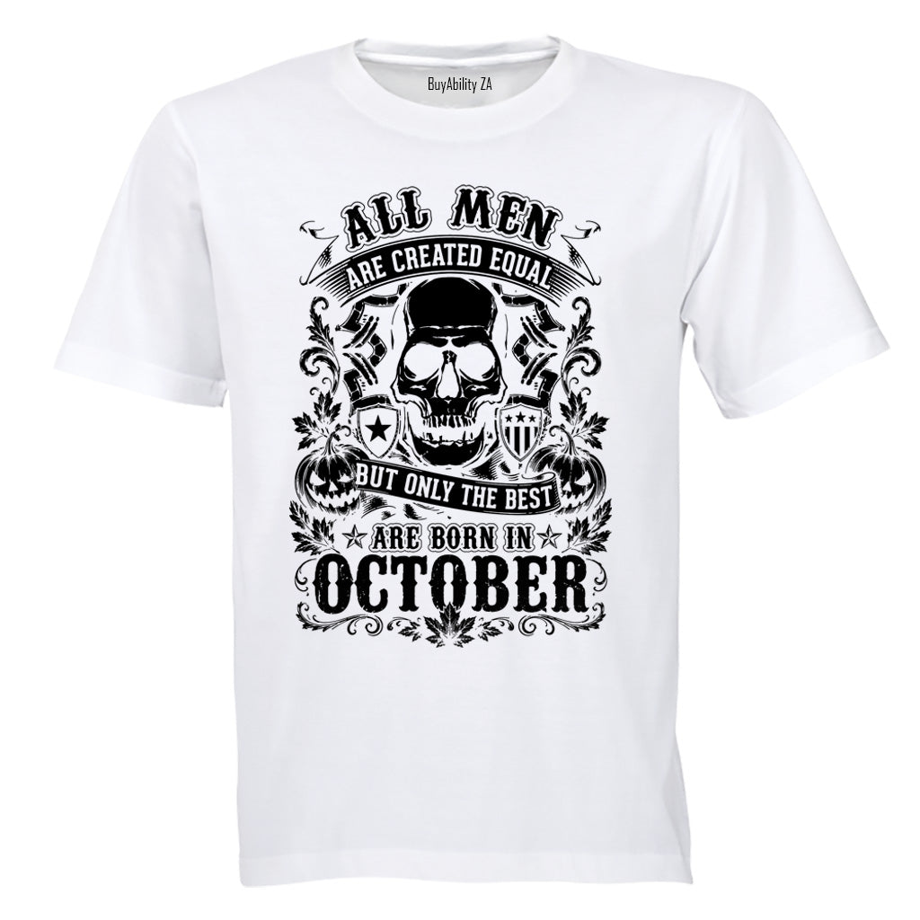 The Best Are Born in October - Adults - T-Shirt - BuyAbility South Africa