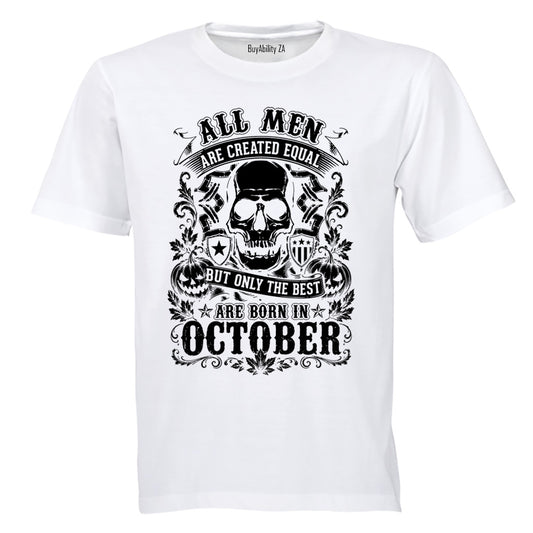 The Best Are Born in October - Adults - T-Shirt - BuyAbility South Africa