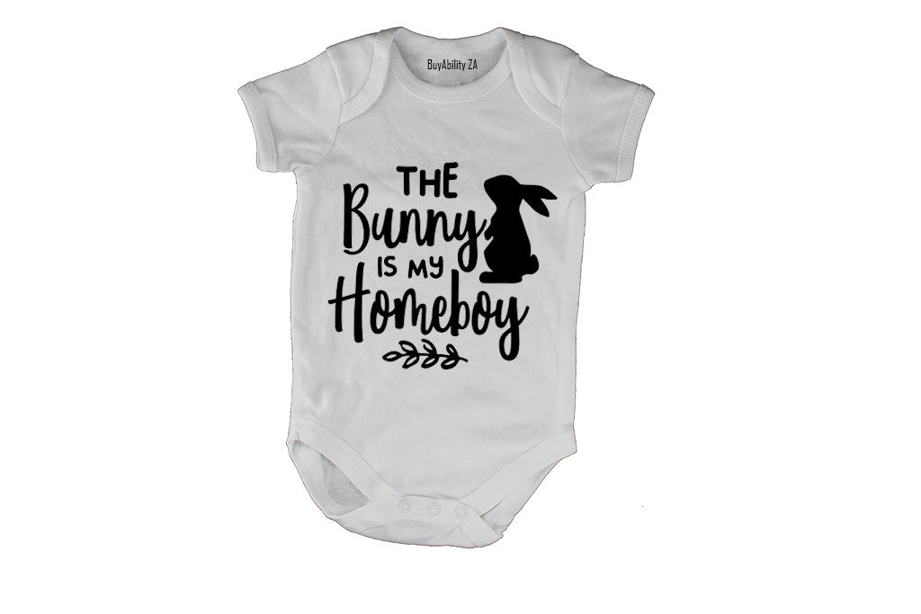 The Bunny is my Homeboy - Easter - Baby Grow