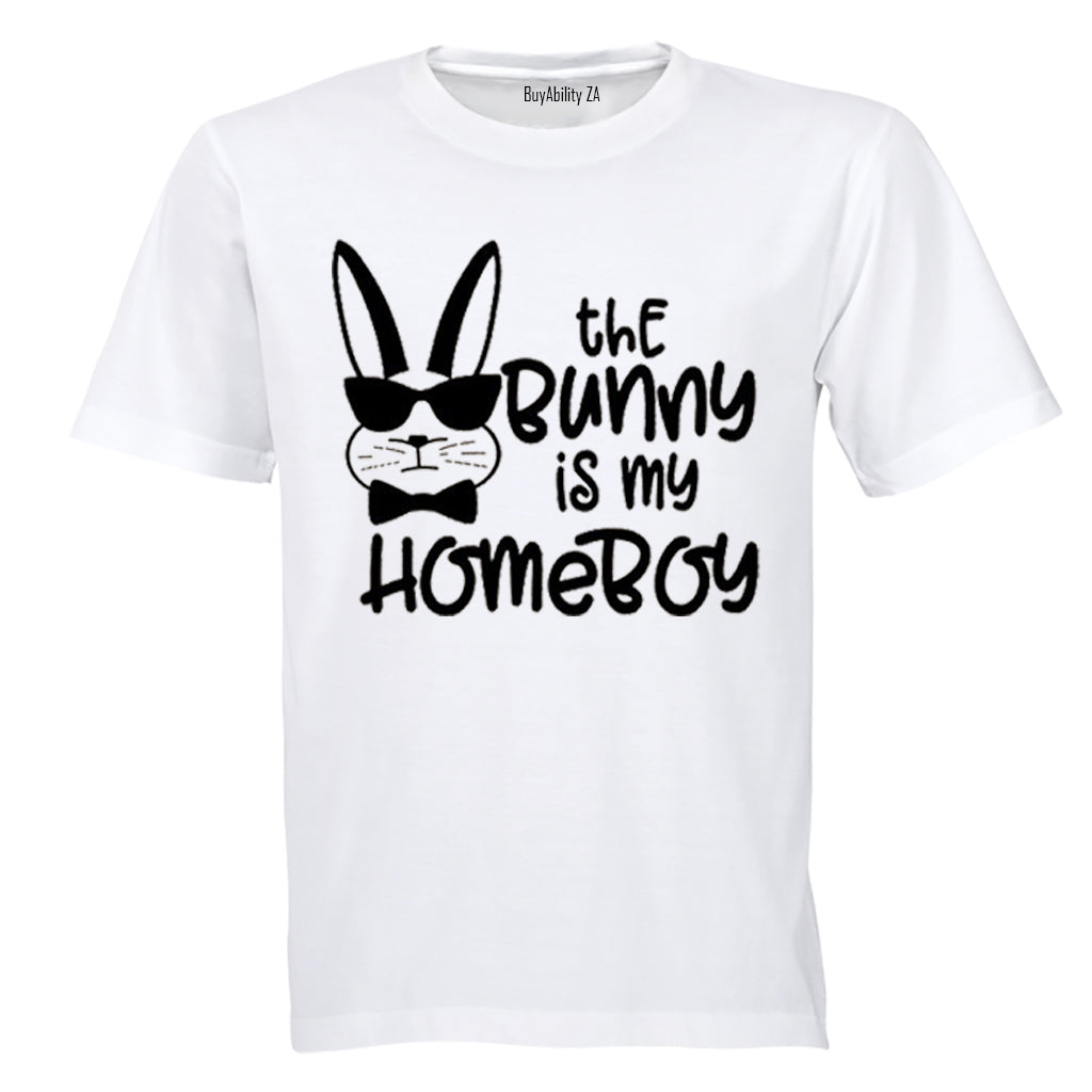 The Bunny is My Homeboy - Easter - Kids T-Shirt