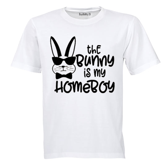 The Bunny is My Homeboy - Easter - Kids T-Shirt