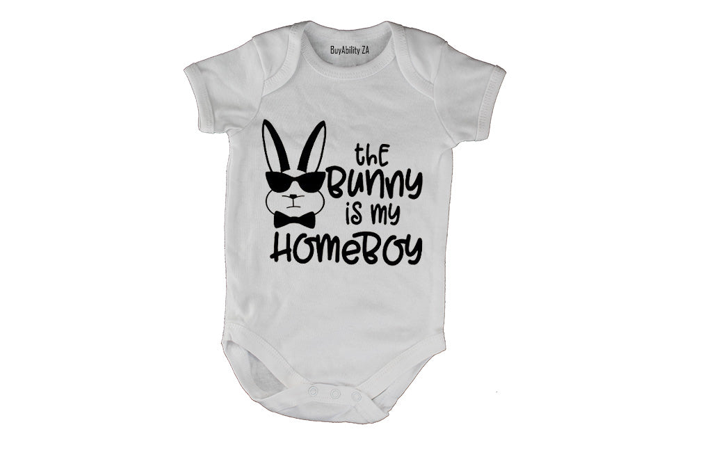 The Bunny is My Homeboy - Easter - Baby Grow