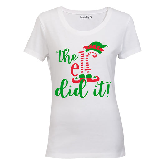 The ELF Did It - Christmas - Ladies - T-Shirt