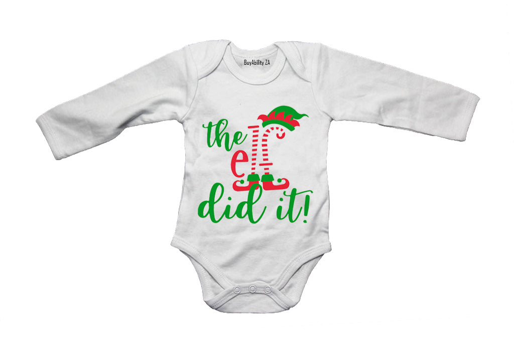 The ELF Did It - Christmas - Baby Grow