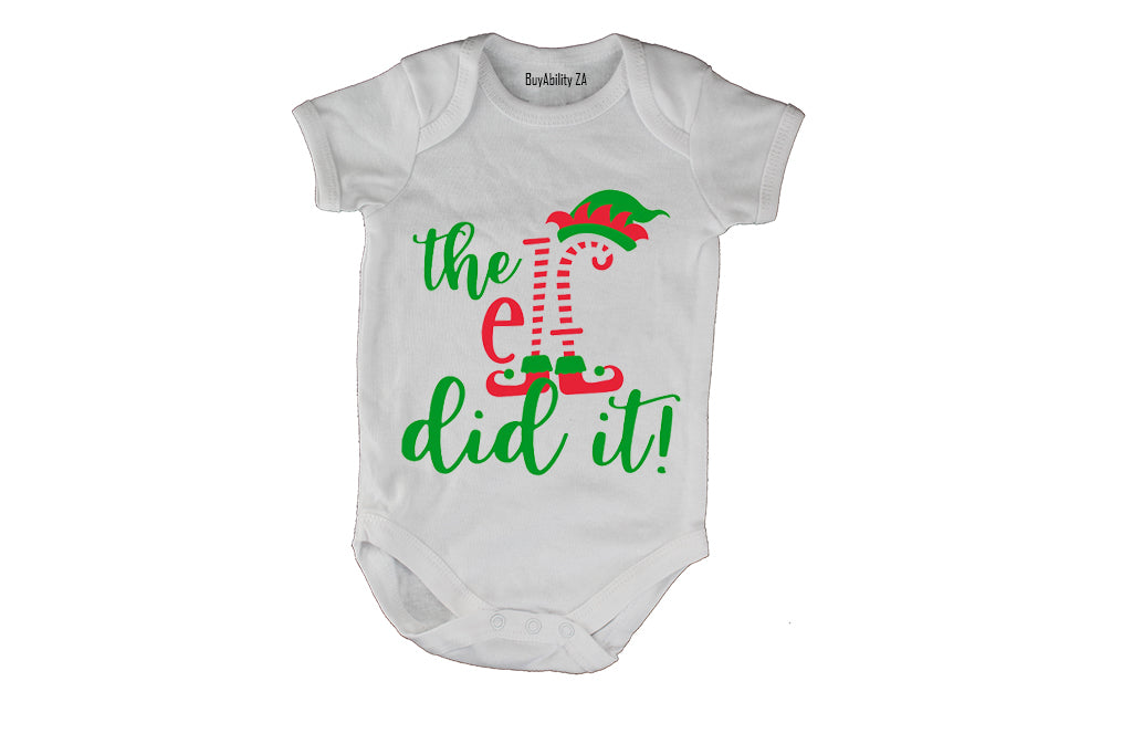 The ELF Did It - Christmas - Baby Grow