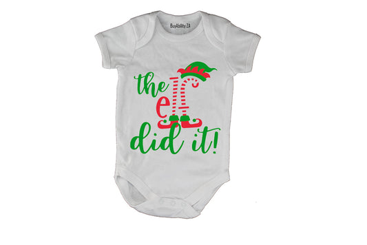 The ELF Did It - Christmas - Baby Grow