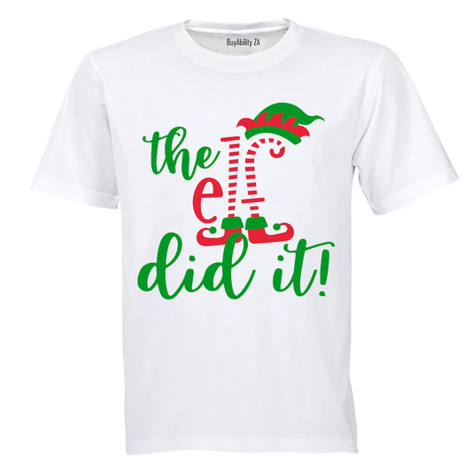 The ELF Did It - Christmas - Adults - T-Shirt