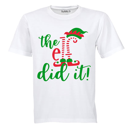 The ELF Did It - Christmas - Kids T-Shirt