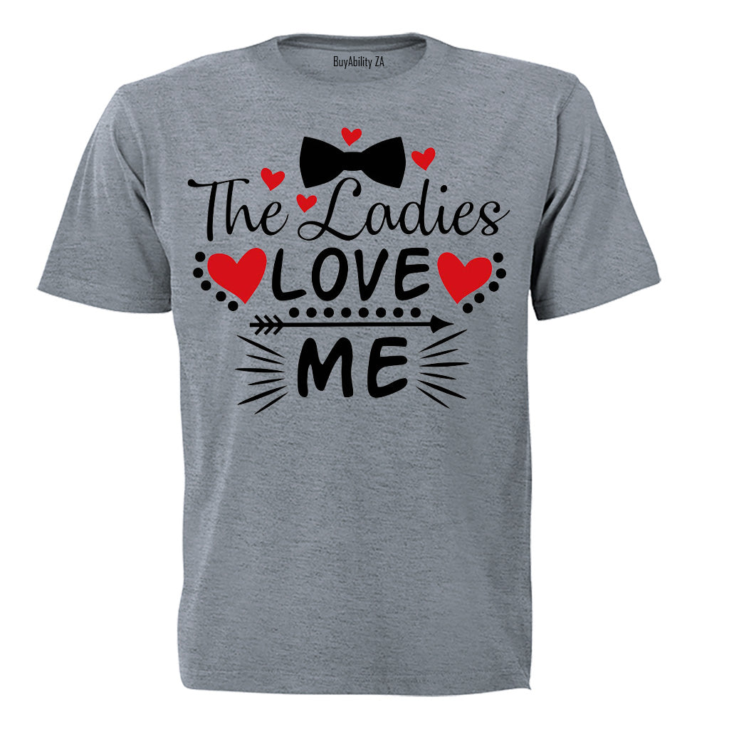 The Ladies Love Me, Bowtie- Valentine Inspired - Kids T-Shirt