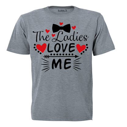 The Ladies Love Me, Bowtie- Valentine Inspired - Kids T-Shirt