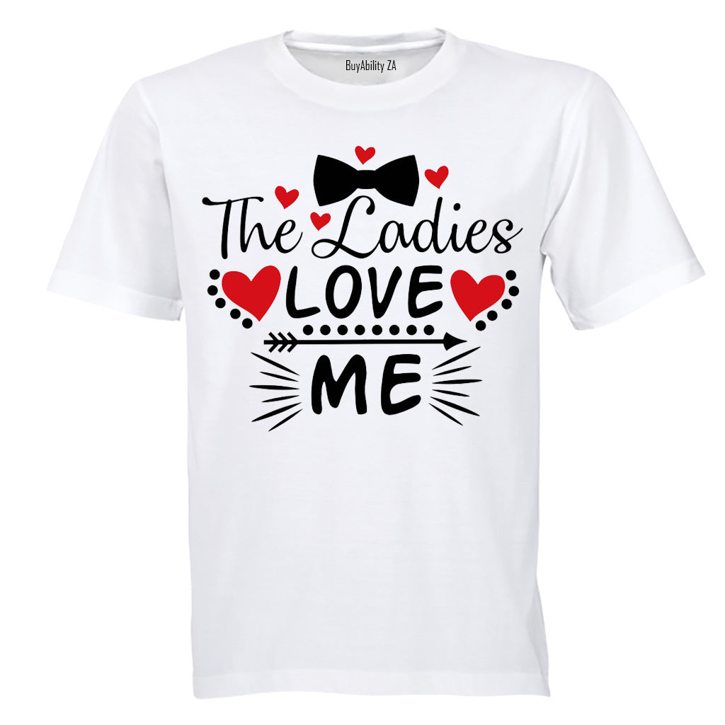 The Ladies Love Me, Bowtie- Valentine Inspired - Kids T-Shirt