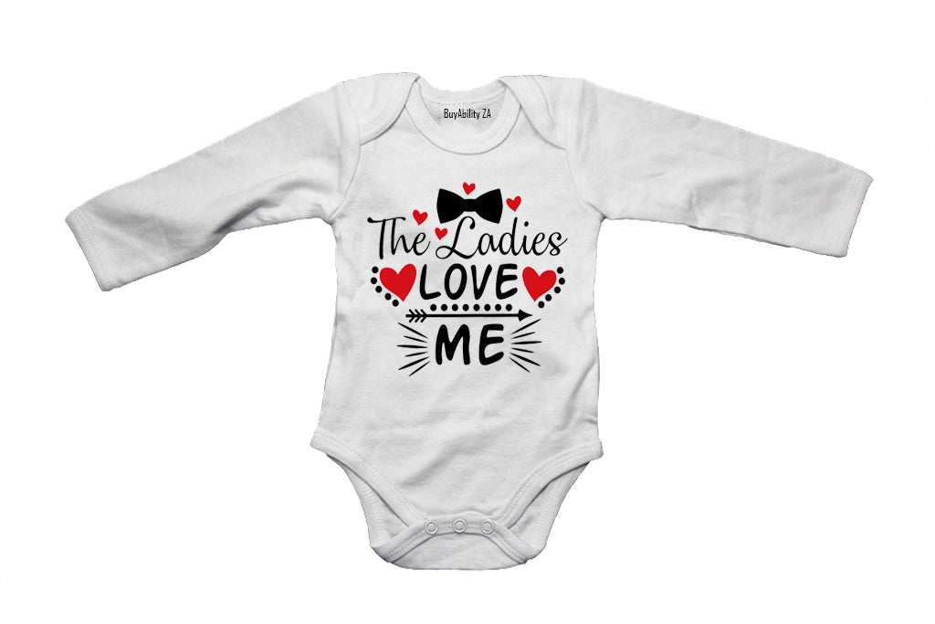 The Ladies Love Me, Bowtie - Valentine - Baby Grow