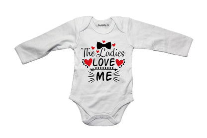 The Ladies Love Me, Bowtie - Valentine - Baby Grow