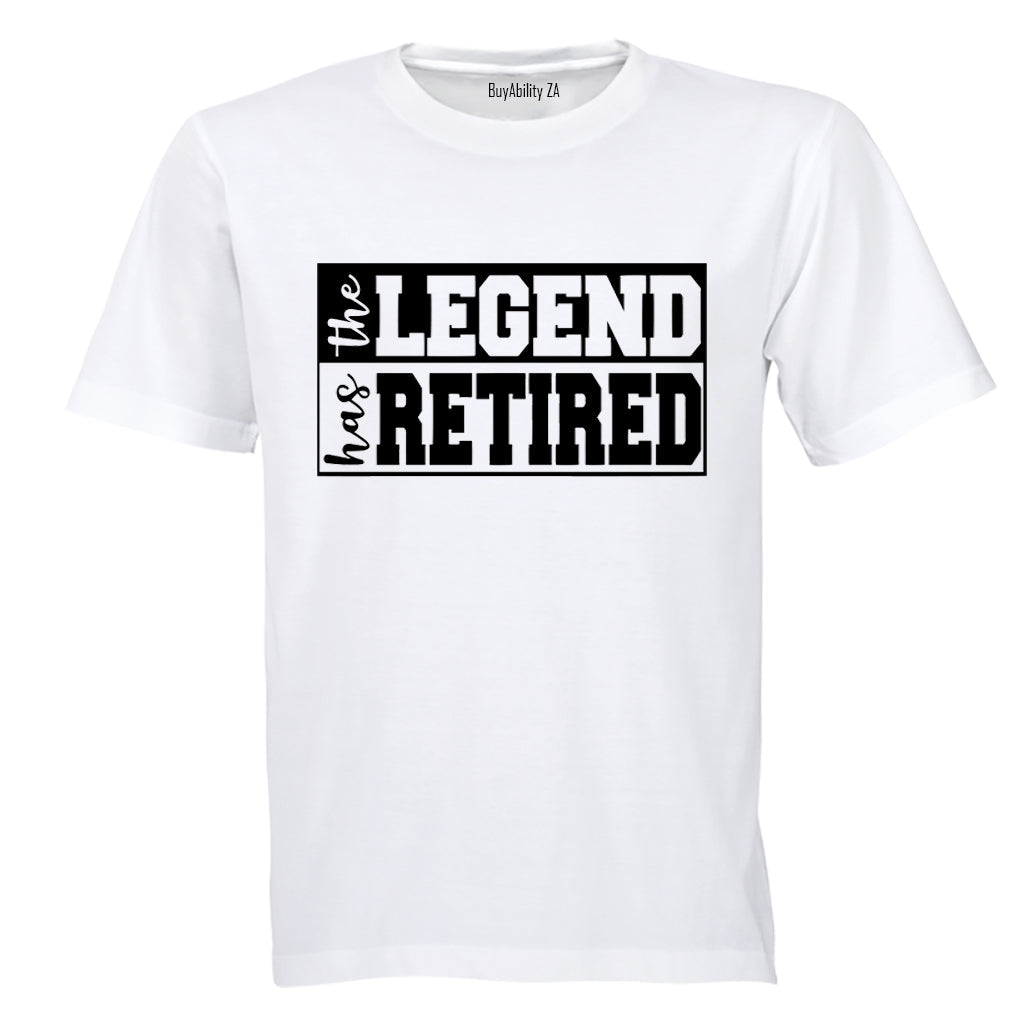 The Legend Has Retired - Adults - T-Shirt - BuyAbility