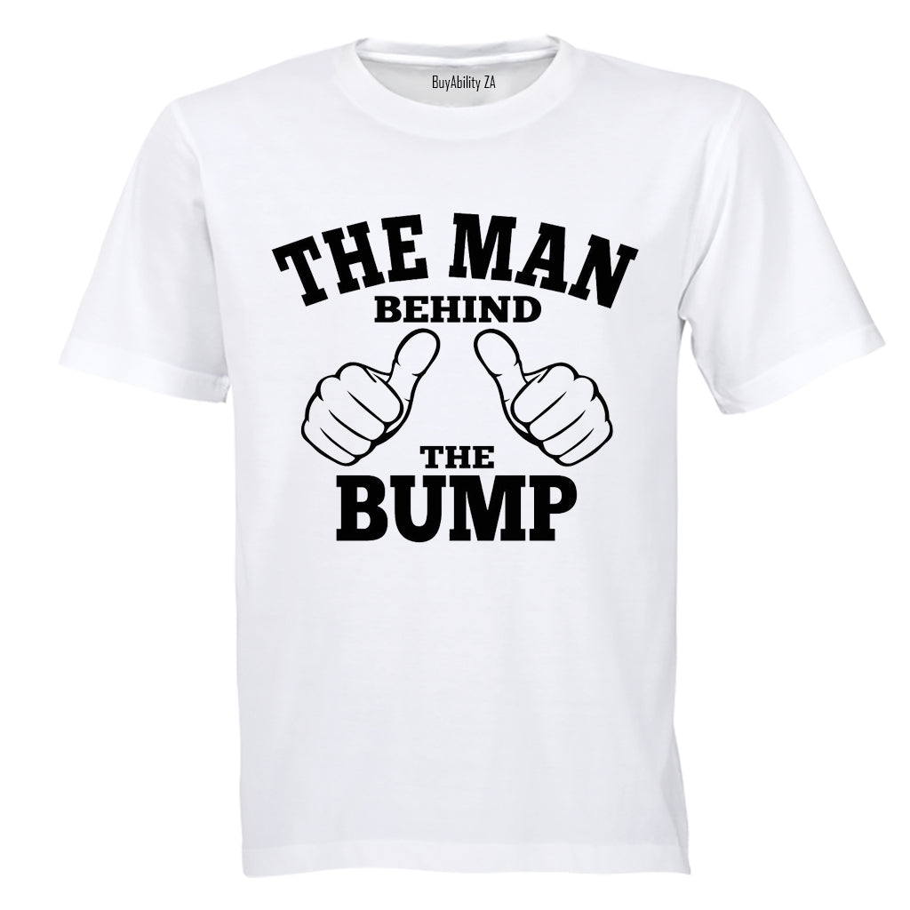 The Man Behind The Bump - Thumbs - Adults - T-Shirt