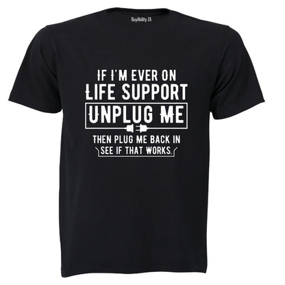 Then Plug Me Back In - Adults - T-Shirt - BuyAbility South Africa