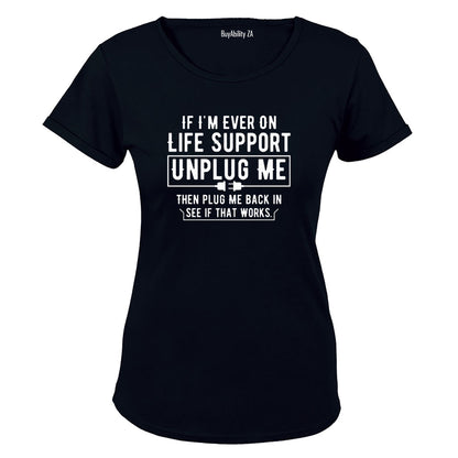 Then Plug Me Back In - Ladies - T-Shirt - BuyAbility South Africa