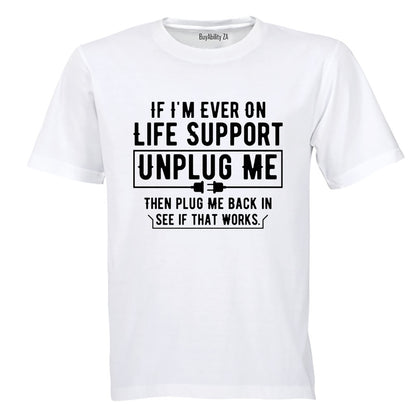 Then Plug Me Back In - Adults - T-Shirt - BuyAbility South Africa