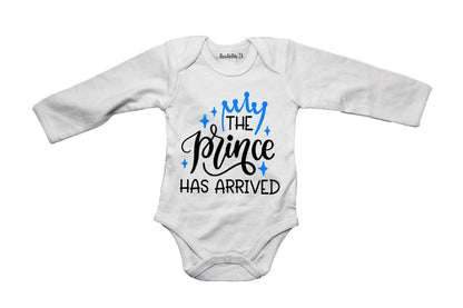 The Prince Has Arrived - Blue Crown - Baby Grow