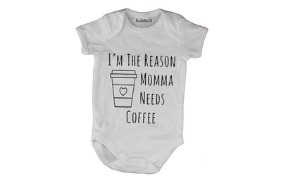 The Reason Momma Needs Coffee - Baby Grow