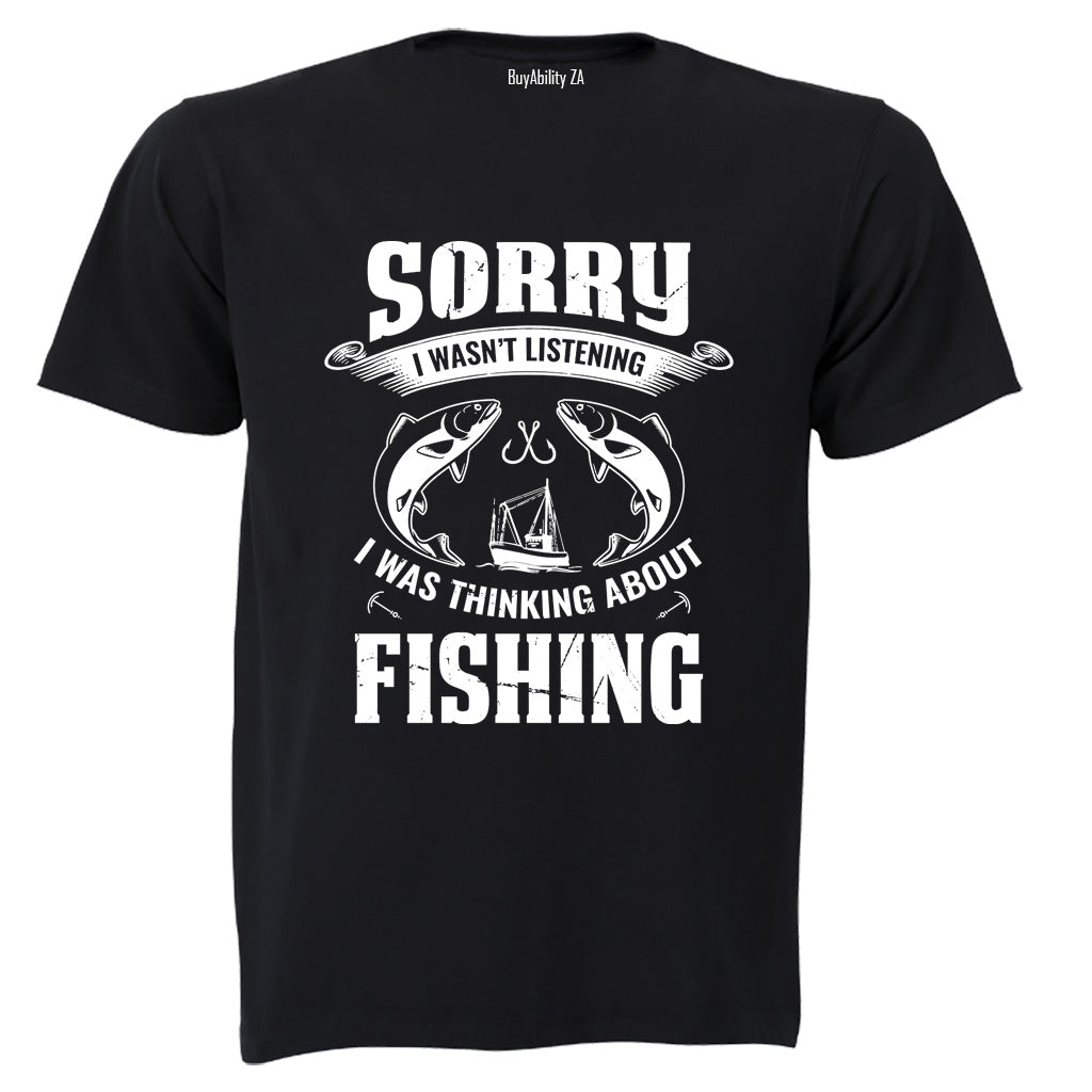 Thinking About Fishing - Adults - T-Shirt - BuyAbility South Africa