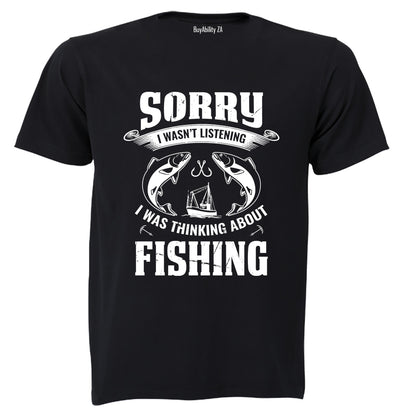 Thinking About Fishing - Adults - T-Shirt - BuyAbility South Africa