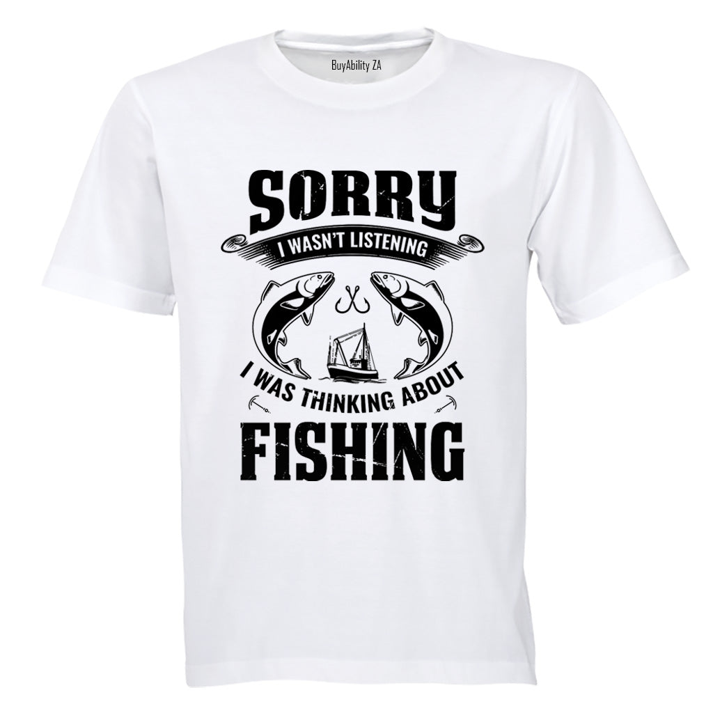 Thinking About Fishing - Adults - T-Shirt - BuyAbility South Africa