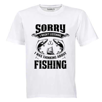 Thinking About Fishing - Adults - T-Shirt - BuyAbility South Africa