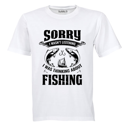 Thinking About Fishing - Adults - T-Shirt - BuyAbility South Africa