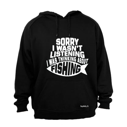 Thinking About Fishing - Hoodie - BuyAbility South Africa