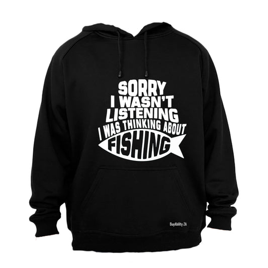 Thinking About Fishing - Hoodie - BuyAbility South Africa