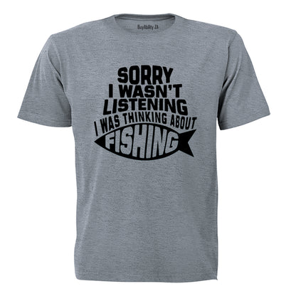 Thinking About Fishing - Adults - T-Shirt - BuyAbility South Africa