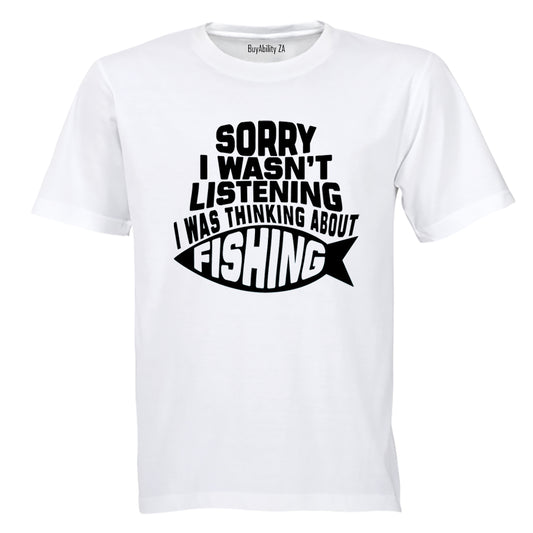 Thinking About Fishing - Adults - T-Shirt - BuyAbility South Africa