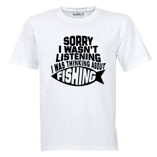 Thinking About Fishing - Adults - T-Shirt - BuyAbility South Africa