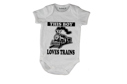 This Boy Loves Trains - Baby Grow - BuyAbility South Africa