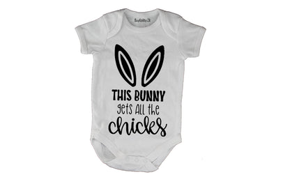 This Bunny Gets All the Chicks - Easter - Baby Grow