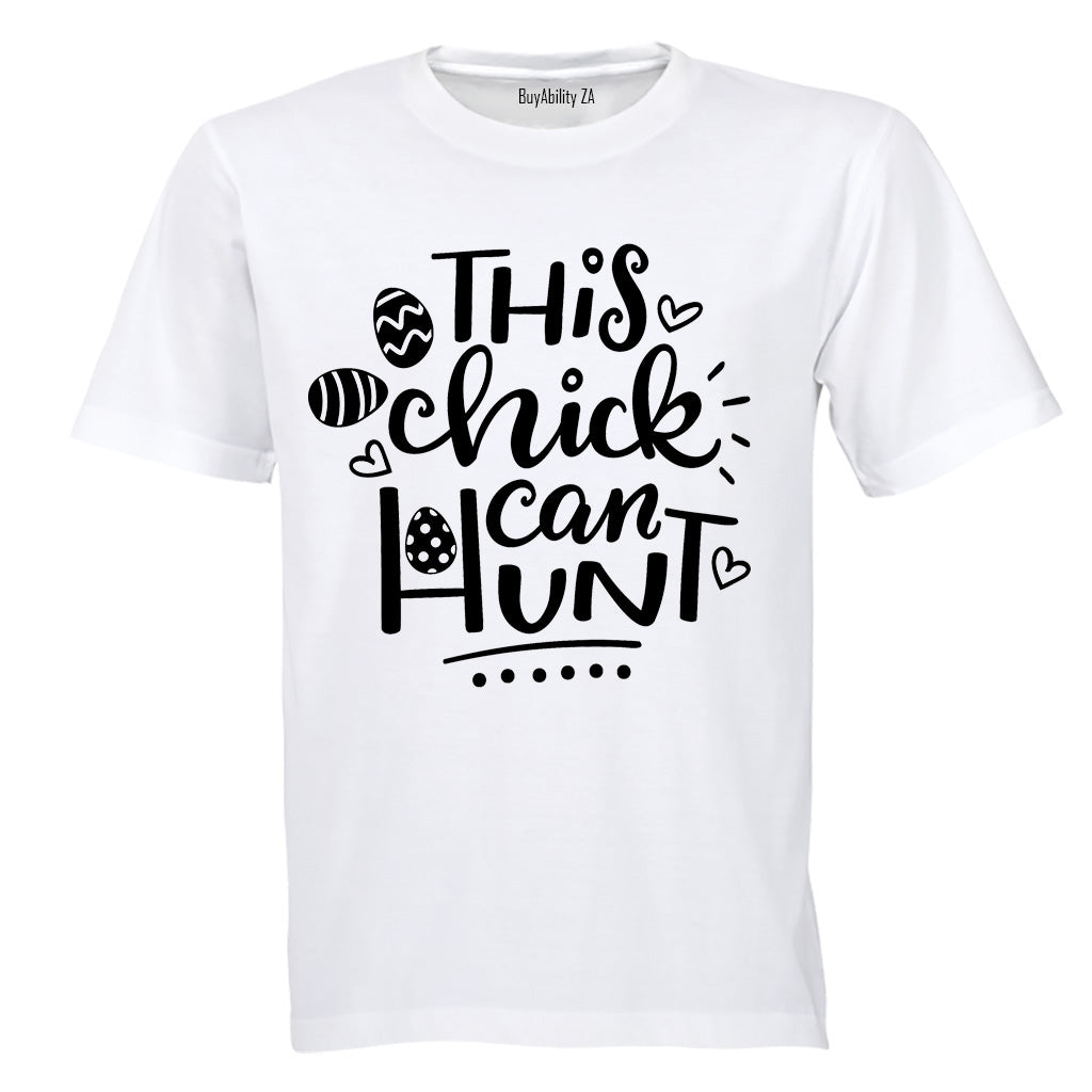 This Chick Can Hunt  - Easter - Kids T-Shirt - BuyAbility