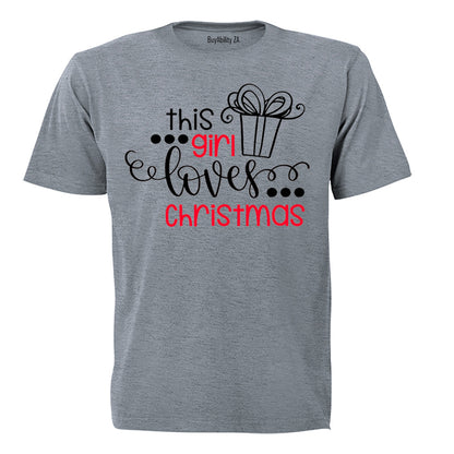 This Girl Loves Christmas - Kids T-Shirt