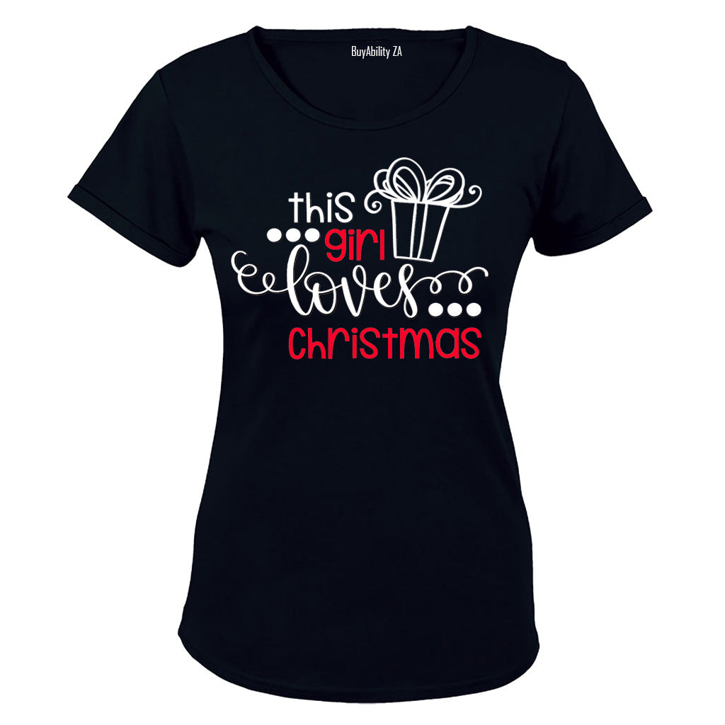 This Girl Loves Christmas - Ladies - T-Shirt