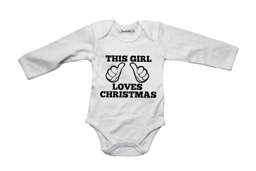 This Girl Loves Christmas - Baby Grow